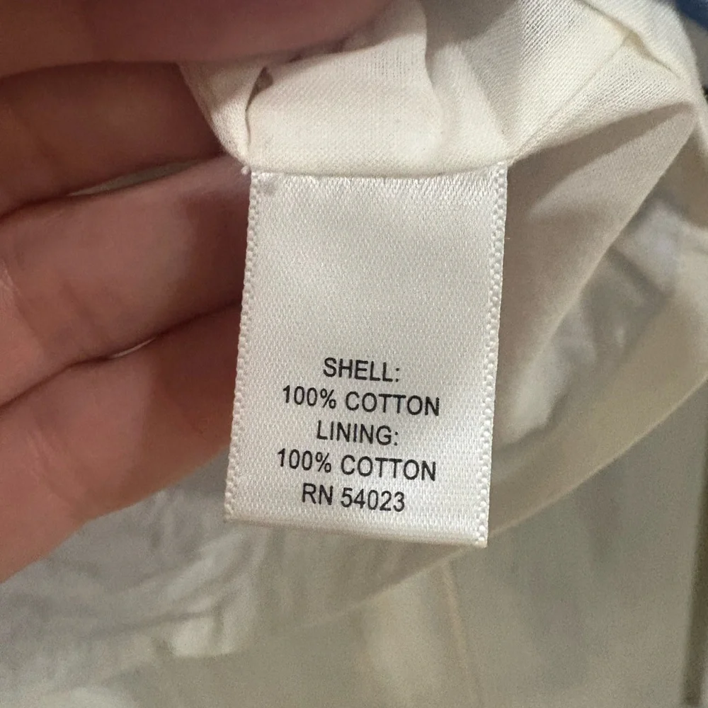 Banana Republic Blue and White A-Line Skirt, Size 0 - Picture 7 of 8